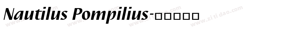 Nautilus Pompilius字体转换